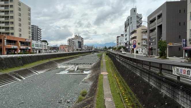 画像：市域を東西に流れる水無川