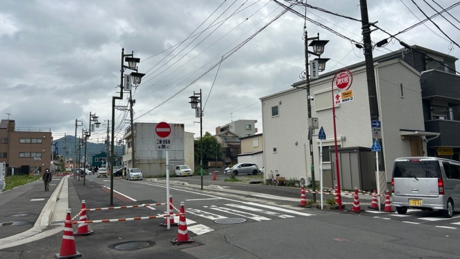 画像：現在の県道705号