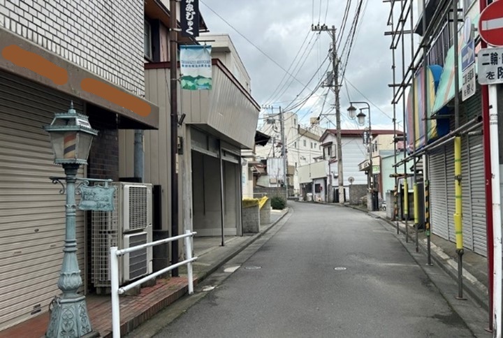 画像：中心市街地内の商店街の様子（上宿商栄会）