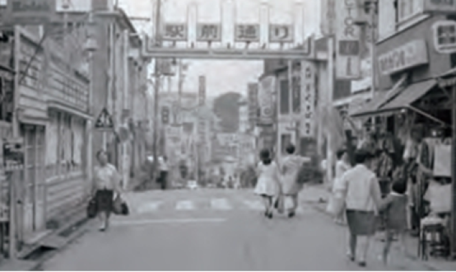 画像：昭和46年頃の県道705号の様子※
