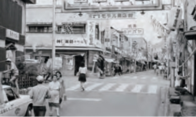 画像：昭和46年頃の県道705号の様子※