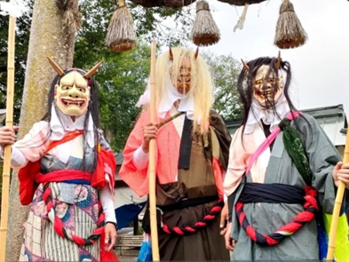 「鬼祭り」などのイベントに積極的にかかわる（鬼祭りの様子）