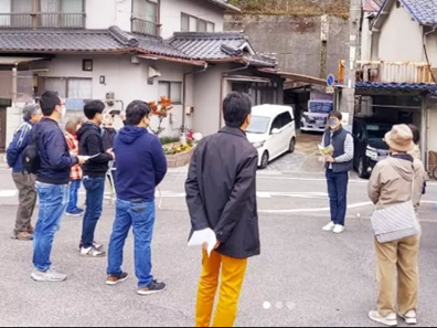 活動（まち歩き）の様子※