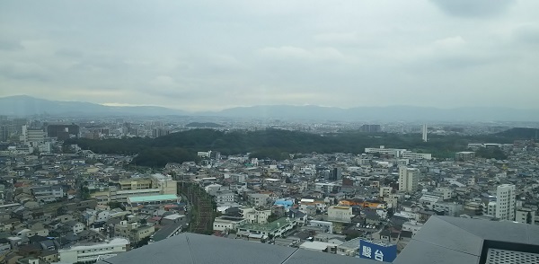 堺市庁舎から見える仁徳天皇陵
