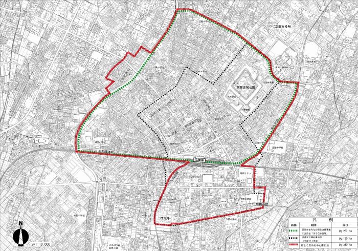 高岡市中心市街地　位置図※