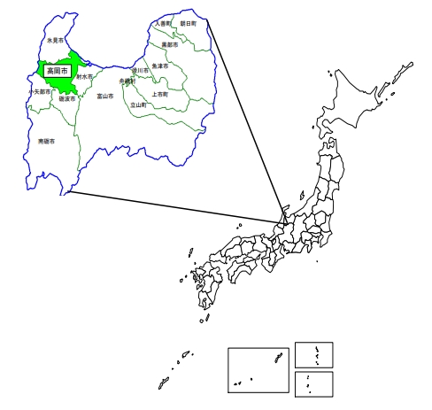 高岡市位置図※