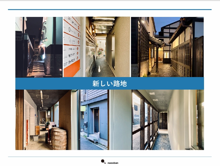 新たに作られた路地空間