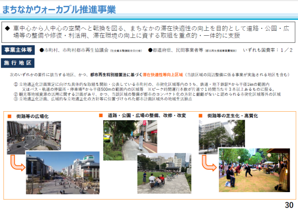 まちなかウォーカブル推進事業