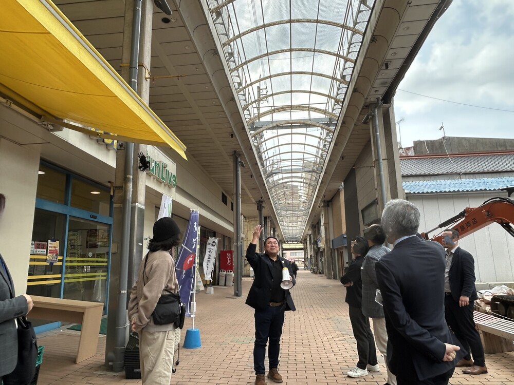 唐戸商店街 散策の様子