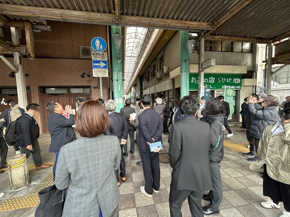 唐戸商店街 散策の様子